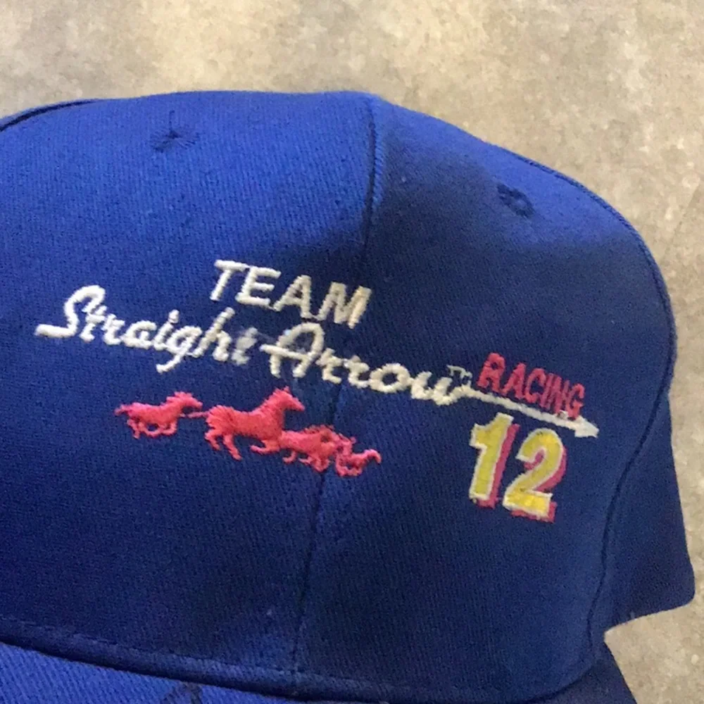 NASCAR Bobby Allison & Derrike Cope autographed Straight Arrow baseball cap
